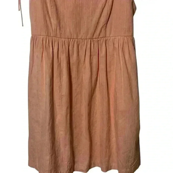 Altar’d State Women’s size Large Sleeveless pink Dress/ pockets/ tie straps/ zip - Picture 5 of 12